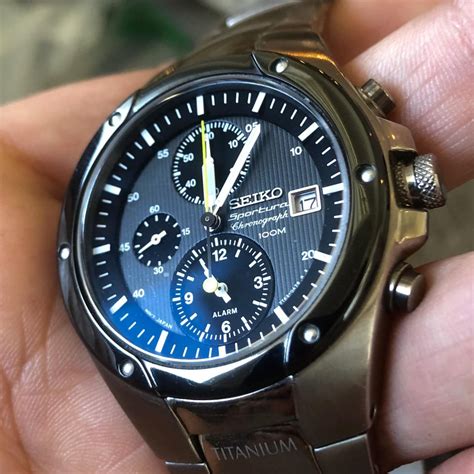 titanium chronograph watch